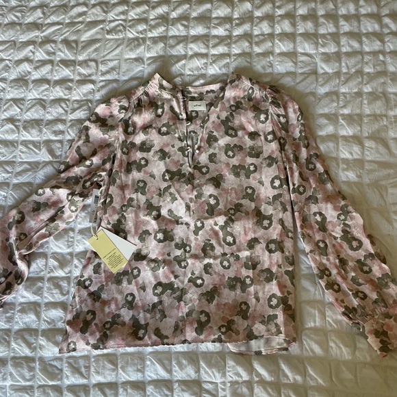 Wilfred Ava Floral Blouse in Pink and green - Picture 1 of 8